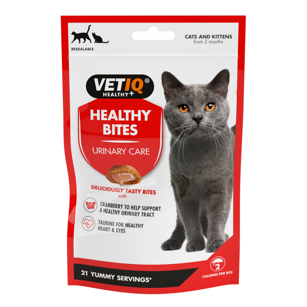 Vetiq Przysmaki dla kotów i kociąt Układ moczowy Healthy Bites Urinary Care For Cats & Kittens 65g 